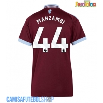 Camisa de time de futebol Aston Villa Johan Manzambi #44 Replicas 1º Equipamento Feminina 2026-27 Manga Curta
